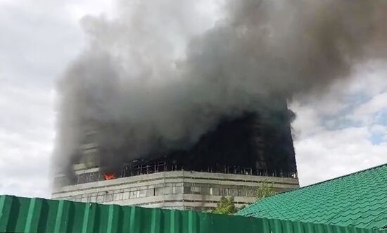 Russia Research Institute Fire