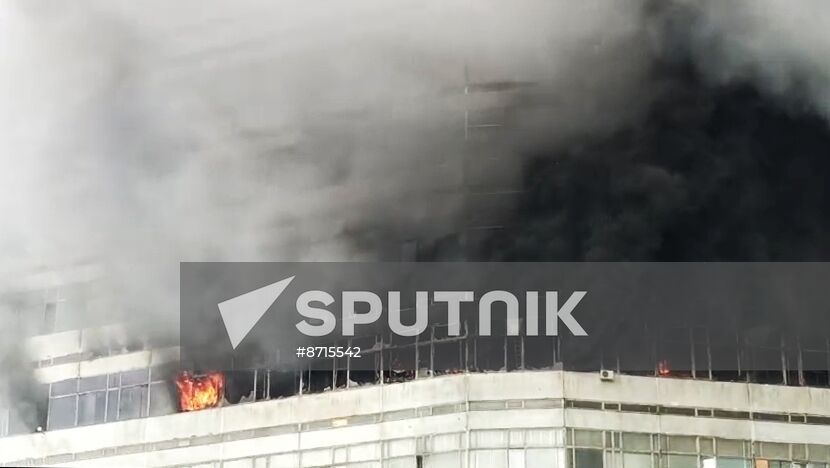 Russia Research Institute Fire