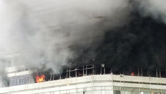 Russia Research Institute Fire