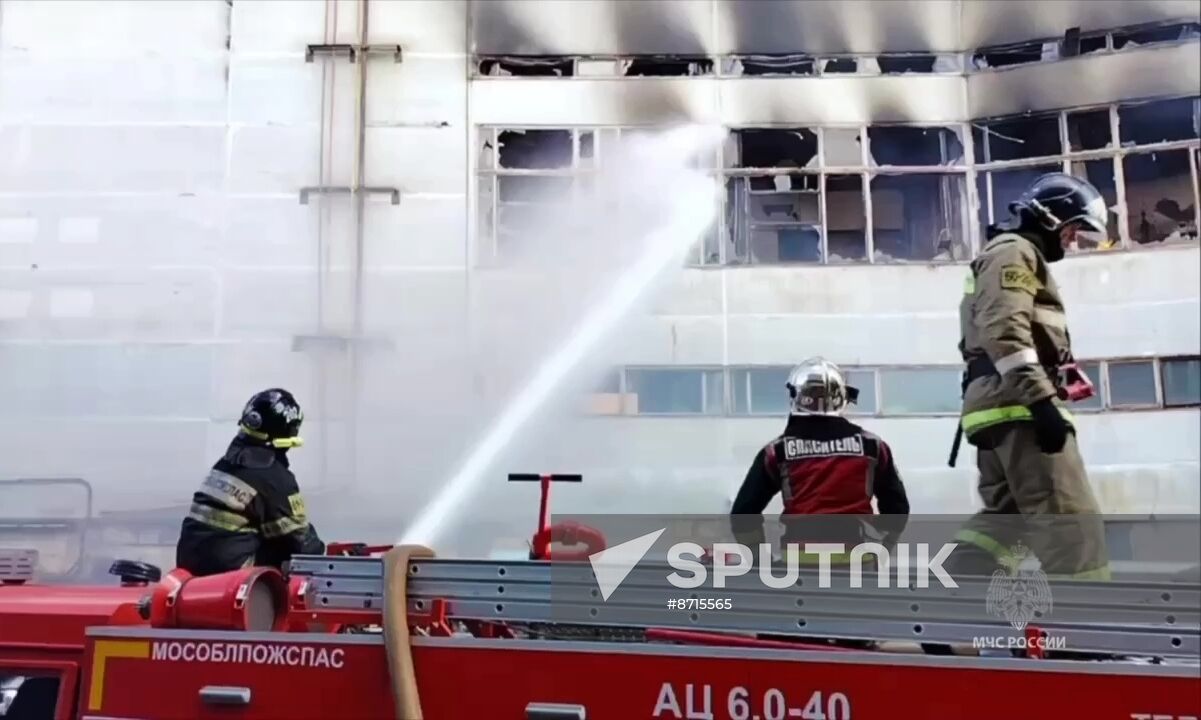 Russia Research Institute Fire