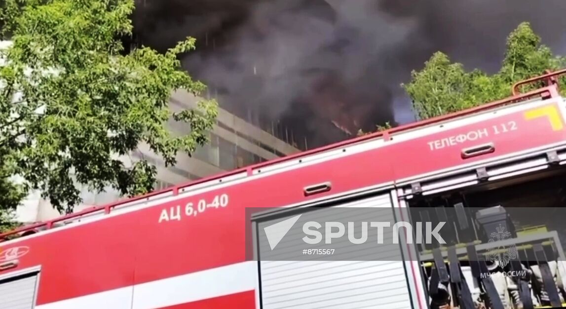 Russia Research Institute Fire