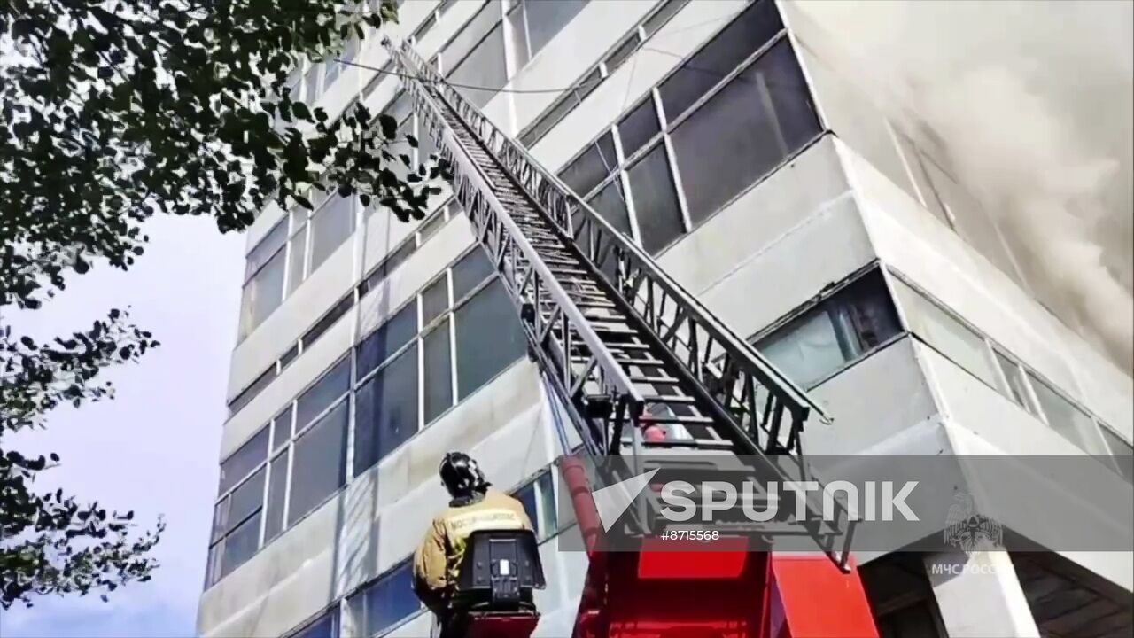 Russia Research Institute Fire