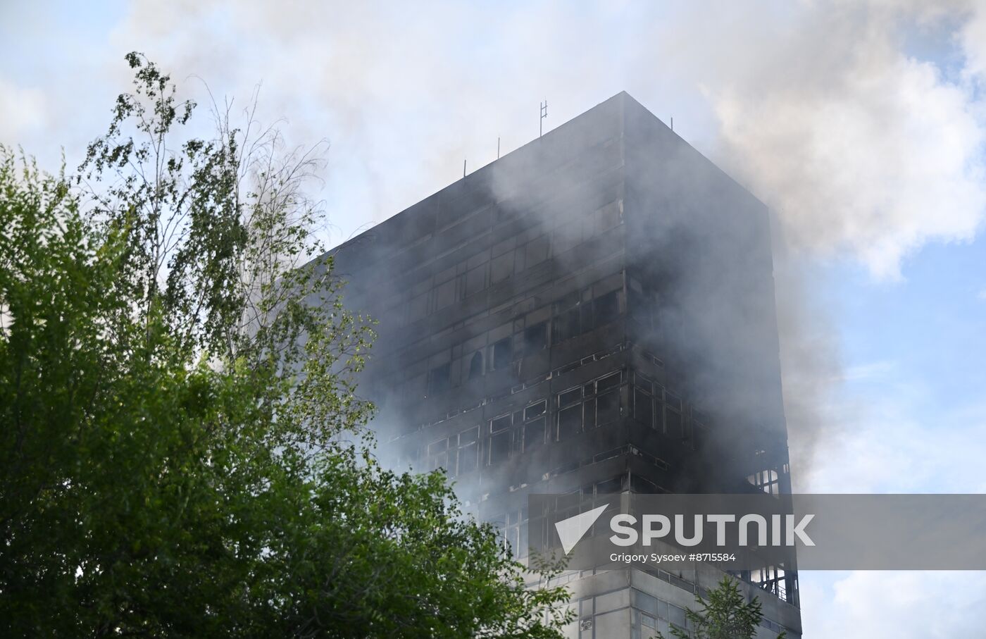 Russia Research Institute Fire