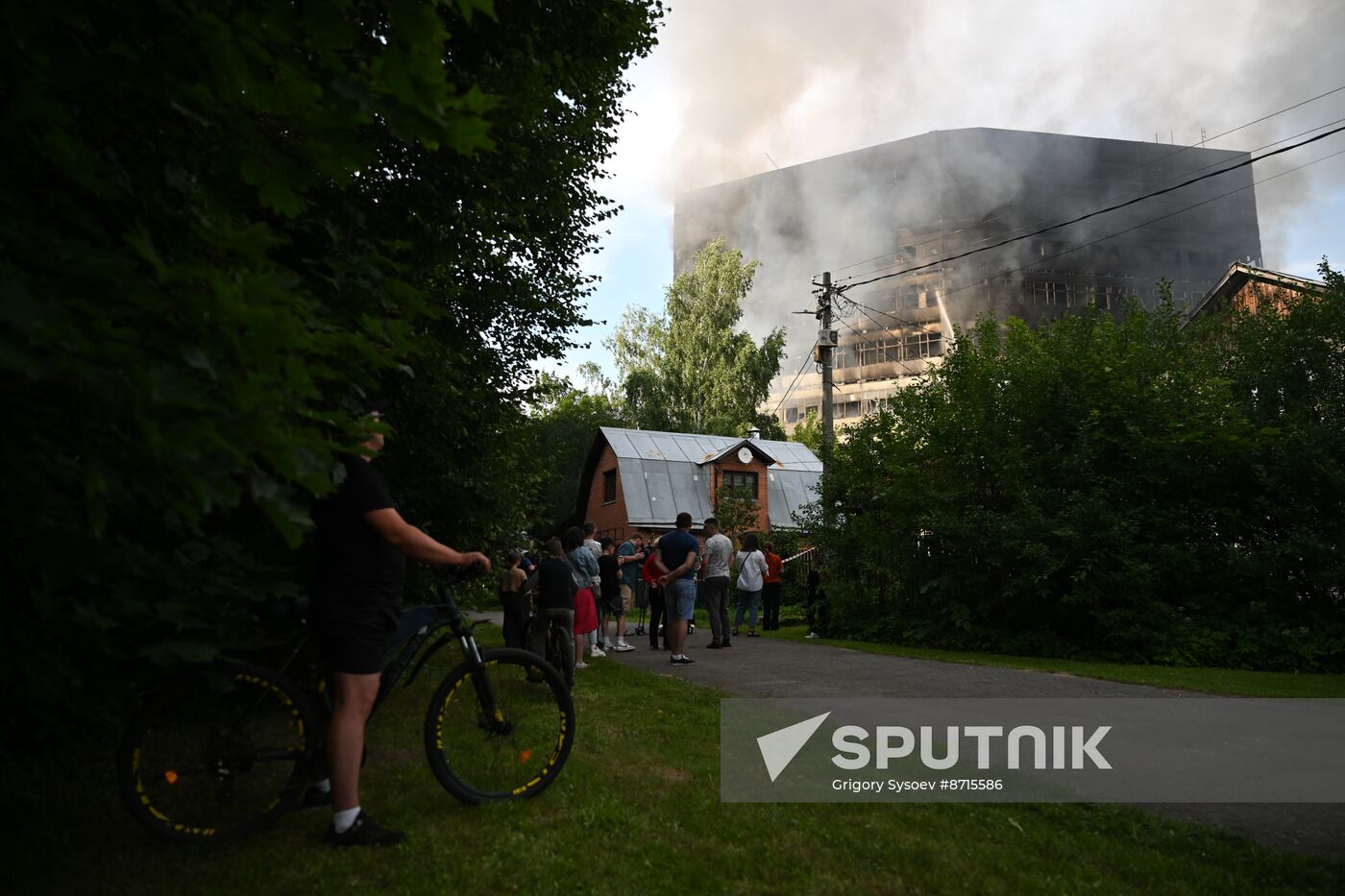 Russia Research Institute Fire