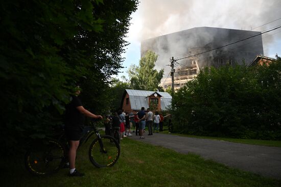 Russia Research Institute Fire