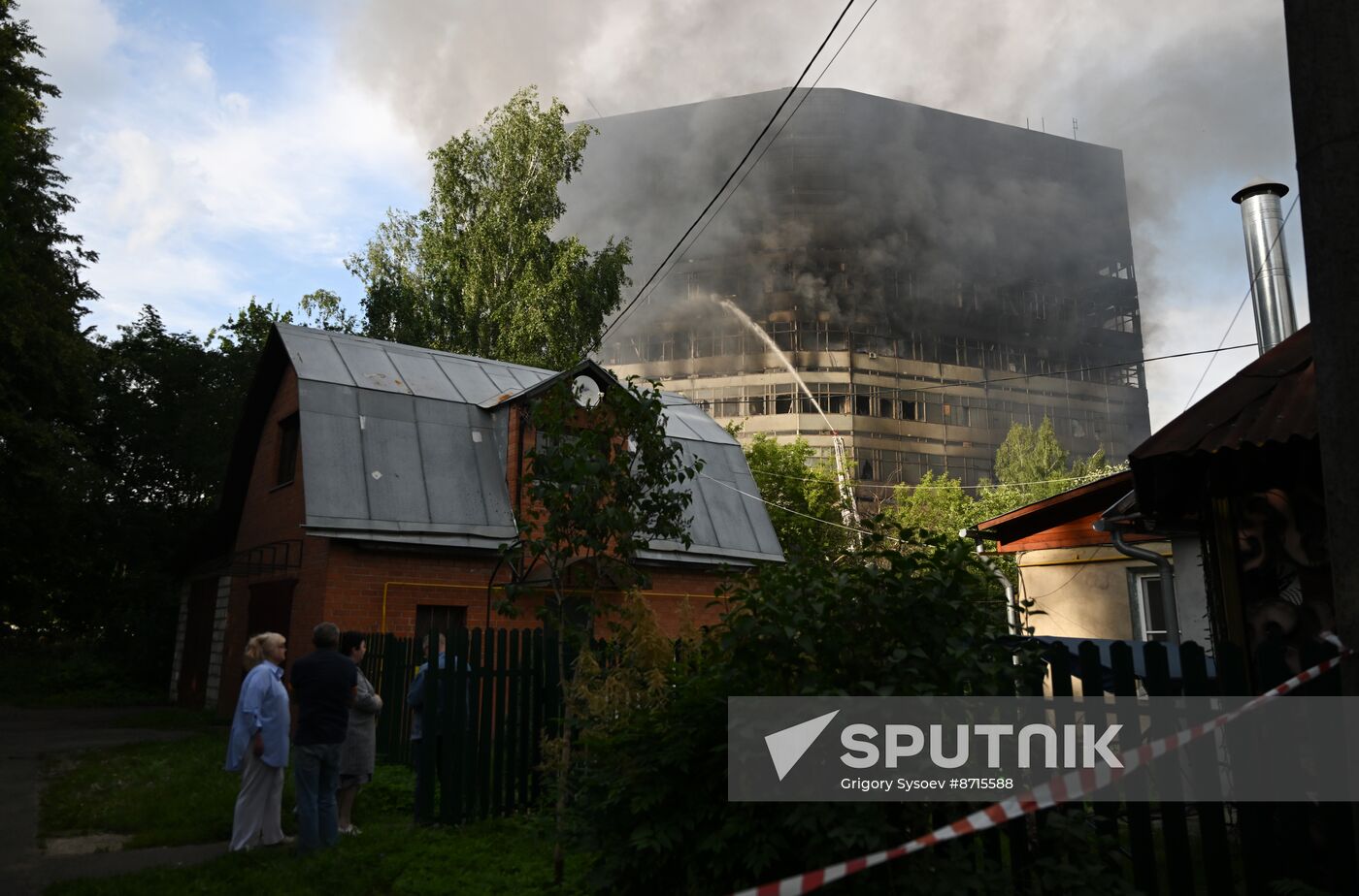 Russia Research Institute Fire