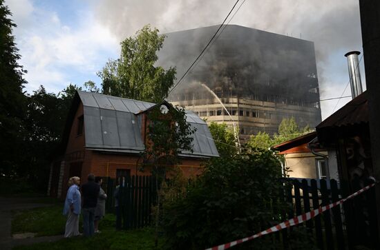 Russia Research Institute Fire