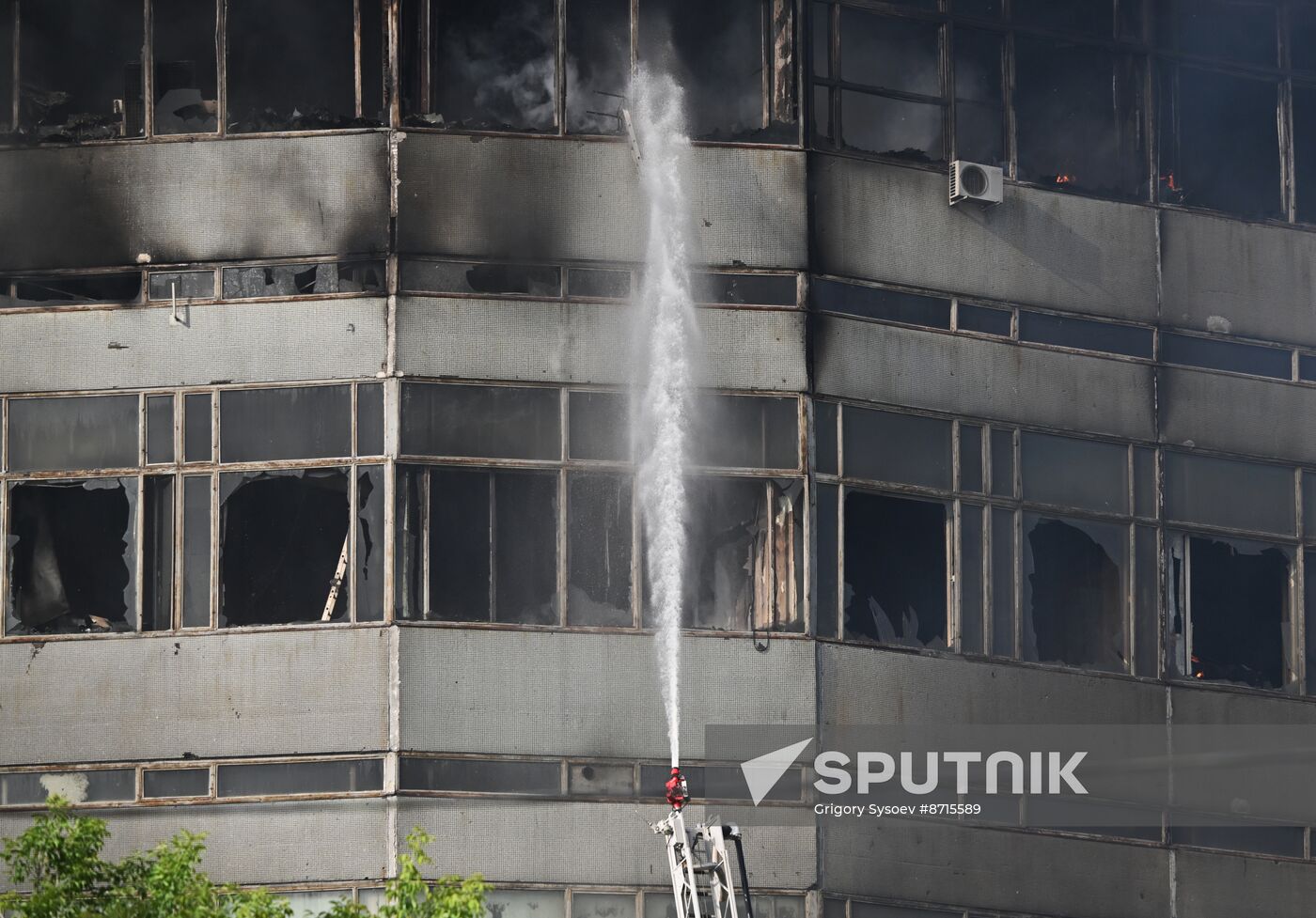 Russia Research Institute Fire