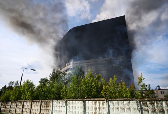 Russia Research Institute Fire