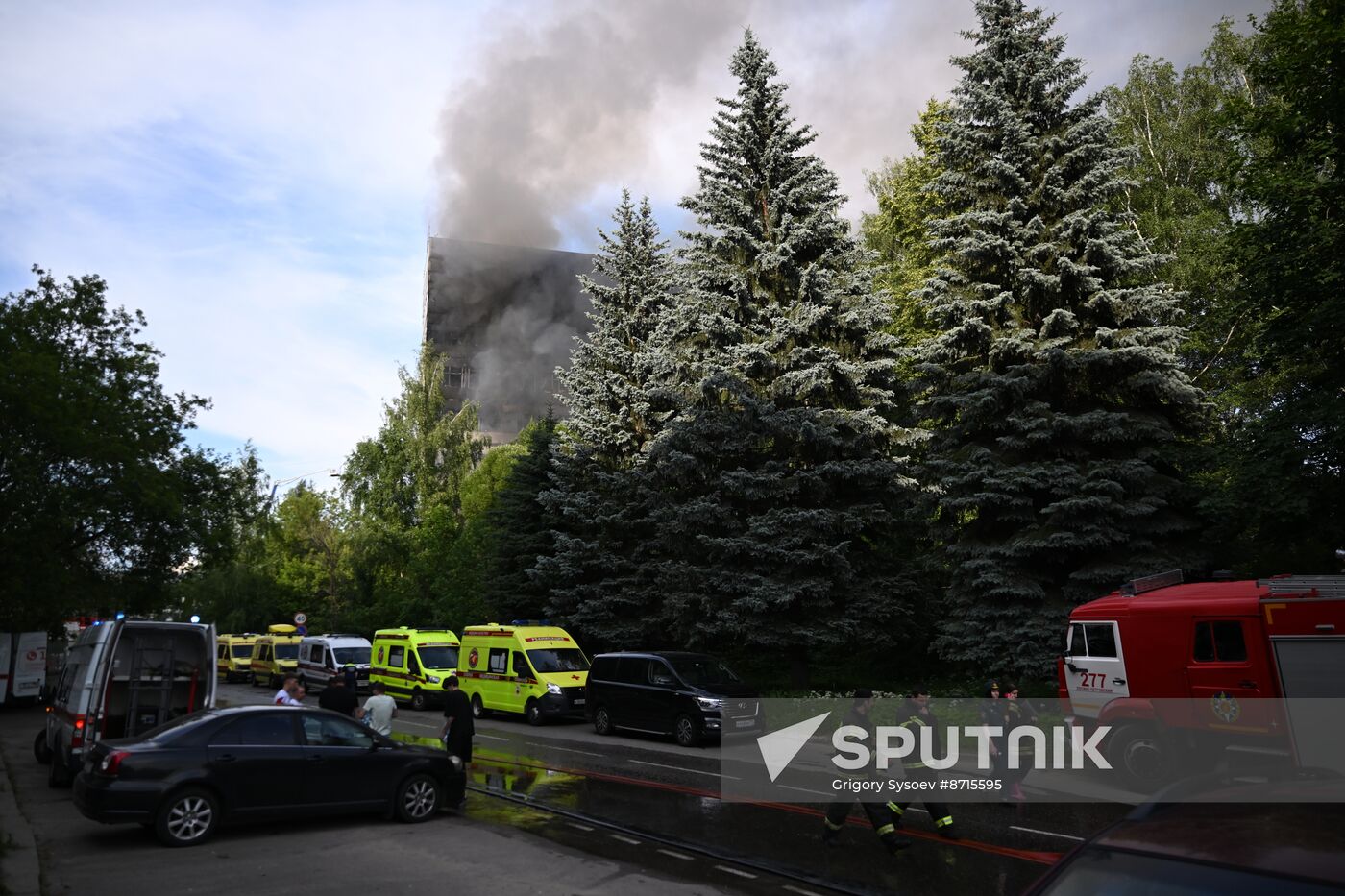 Russia Research Institute Fire