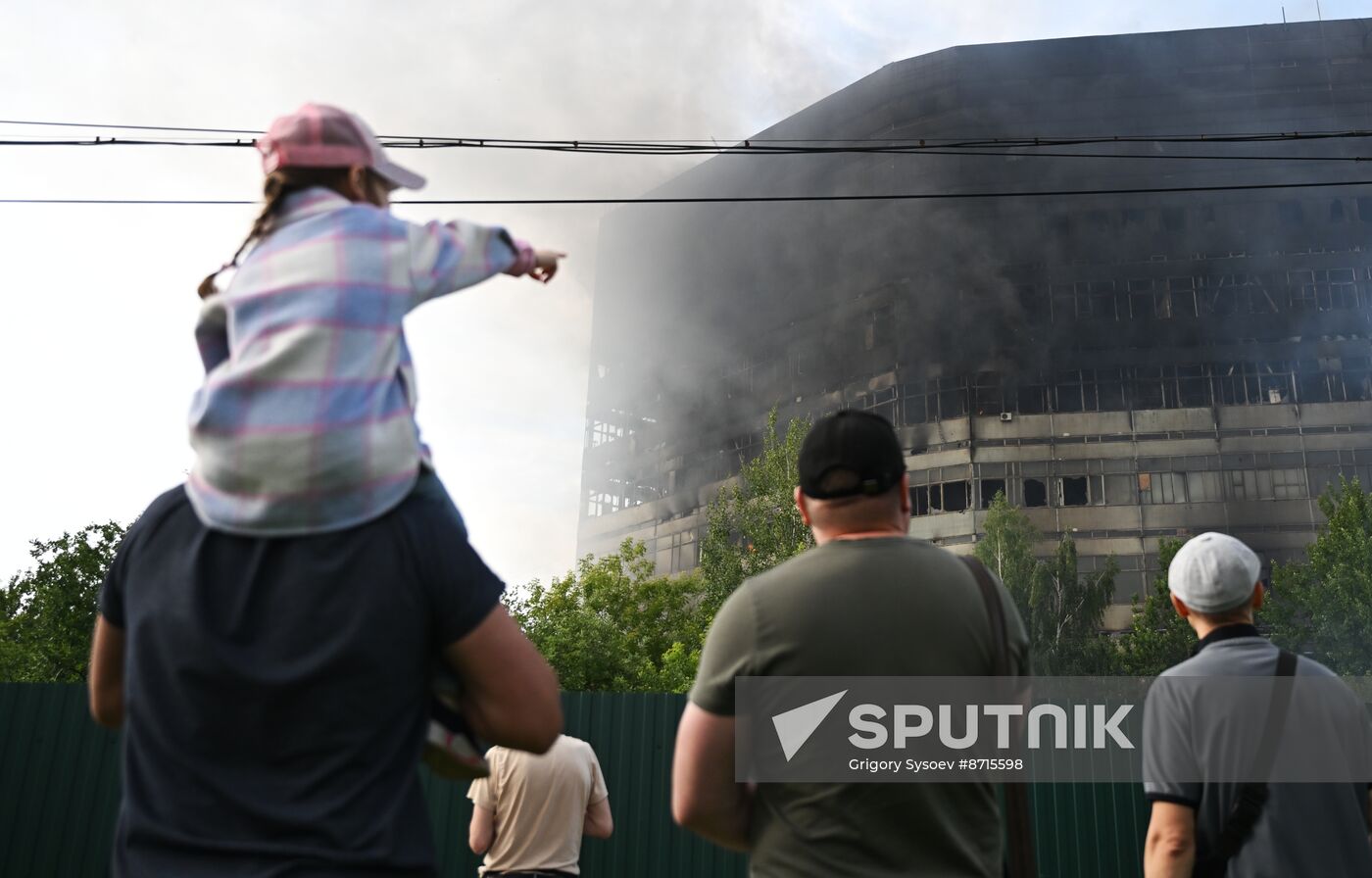 Russia Research Institute Fire