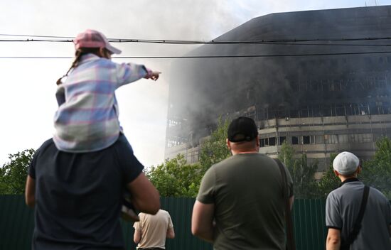 Russia Research Institute Fire