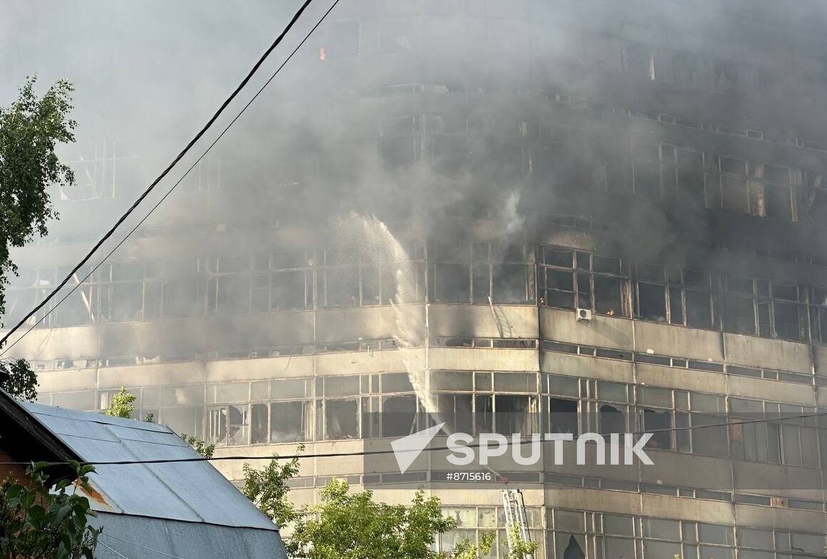 Russia Research Institute Fire