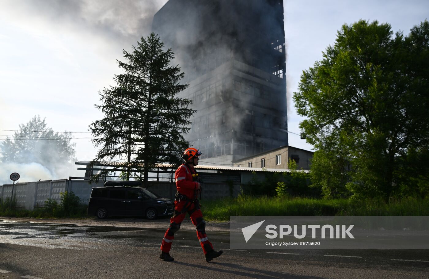 Russia Research Institute Fire