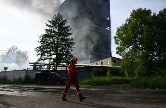 Russia Research Institute Fire