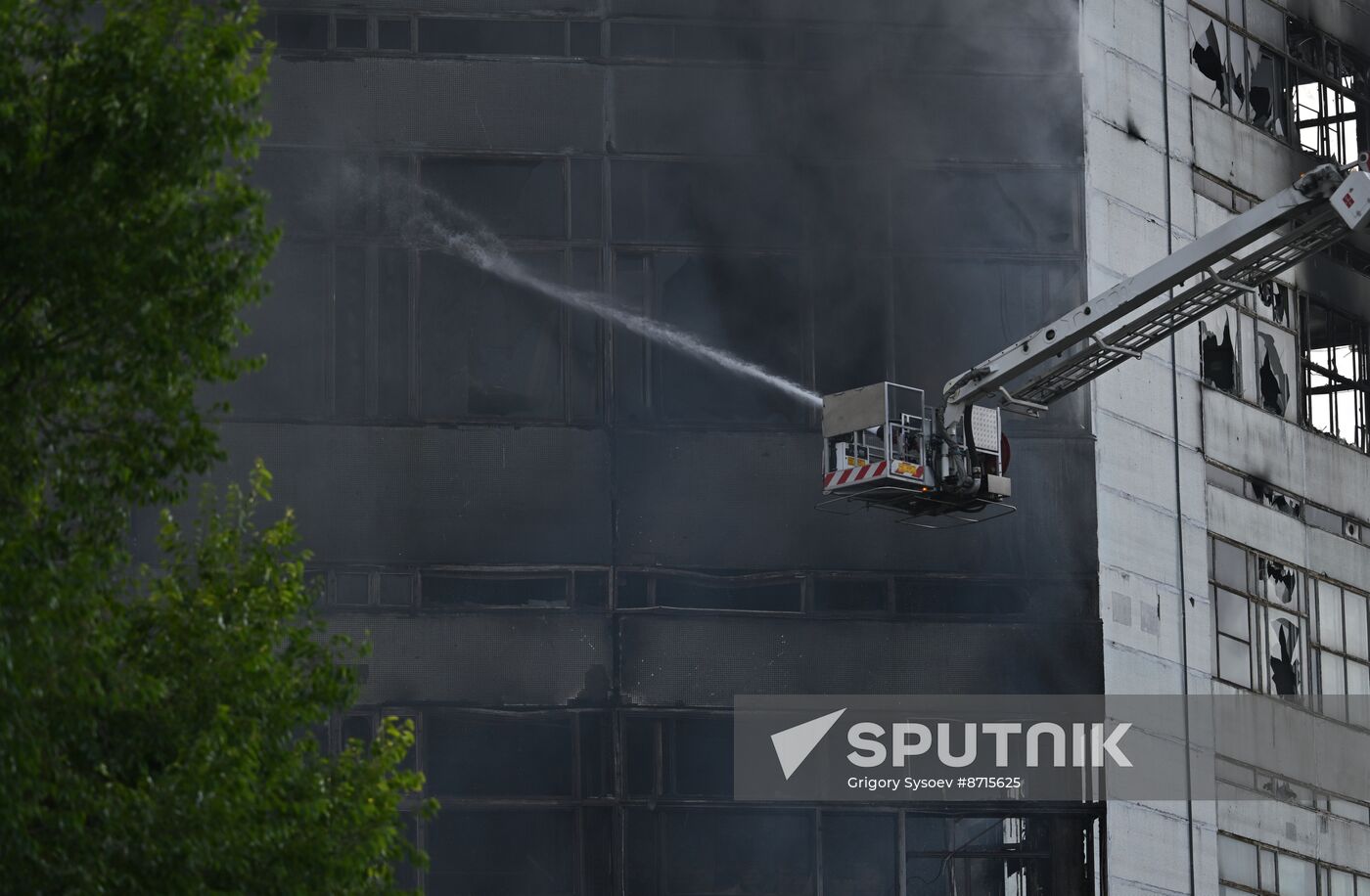 Russia Research Institute Fire