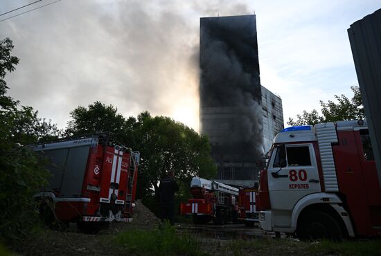 Russia Research Institute Fire