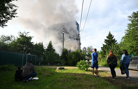 Russia Research Institute Fire