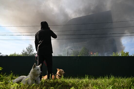 Russia Research Institute Fire