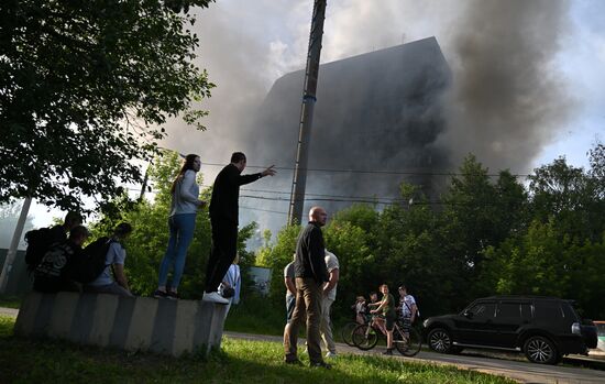 Russia Research Institute Fire