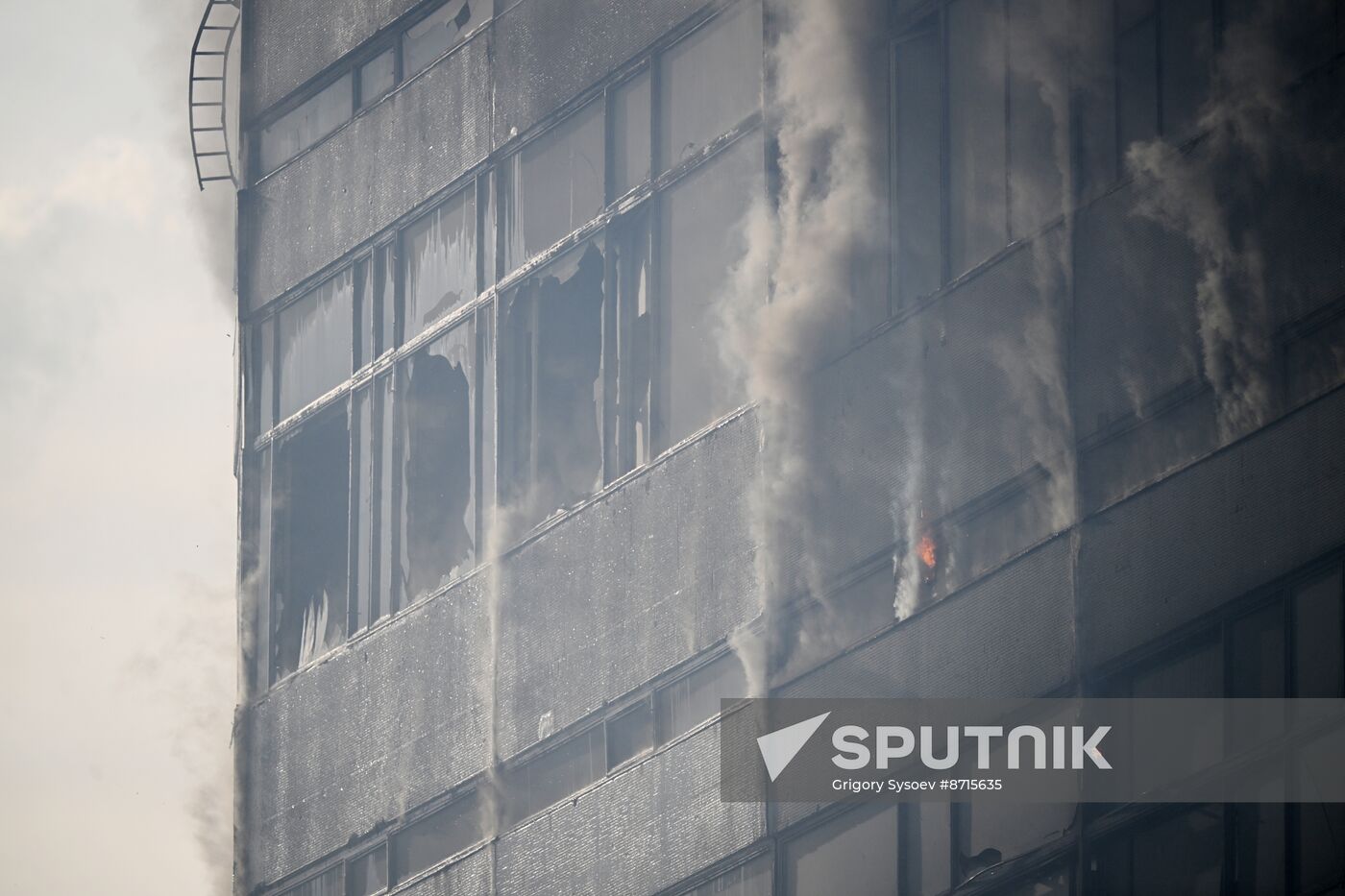 Russia Research Institute Fire