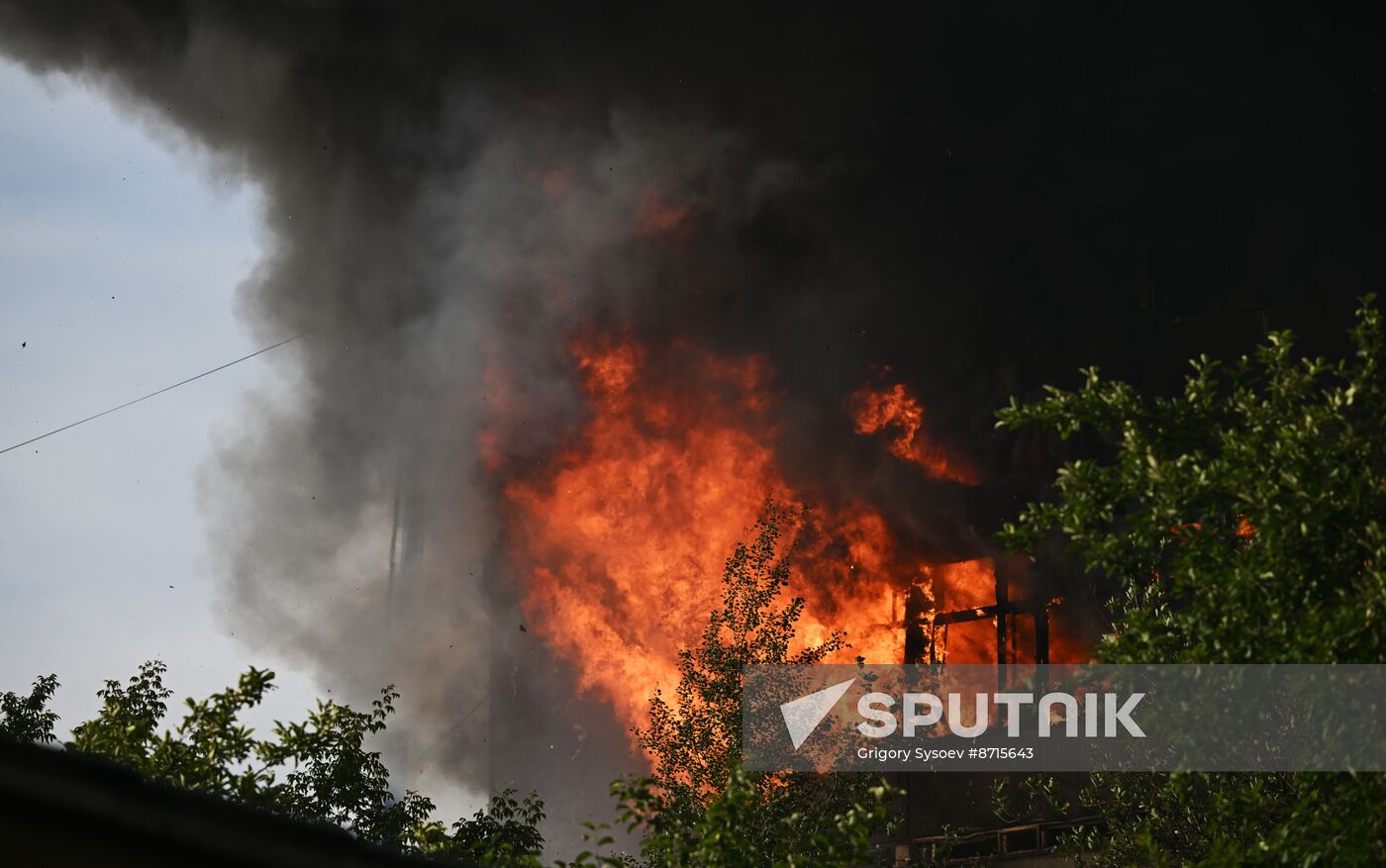 Russia Research Institute Fire