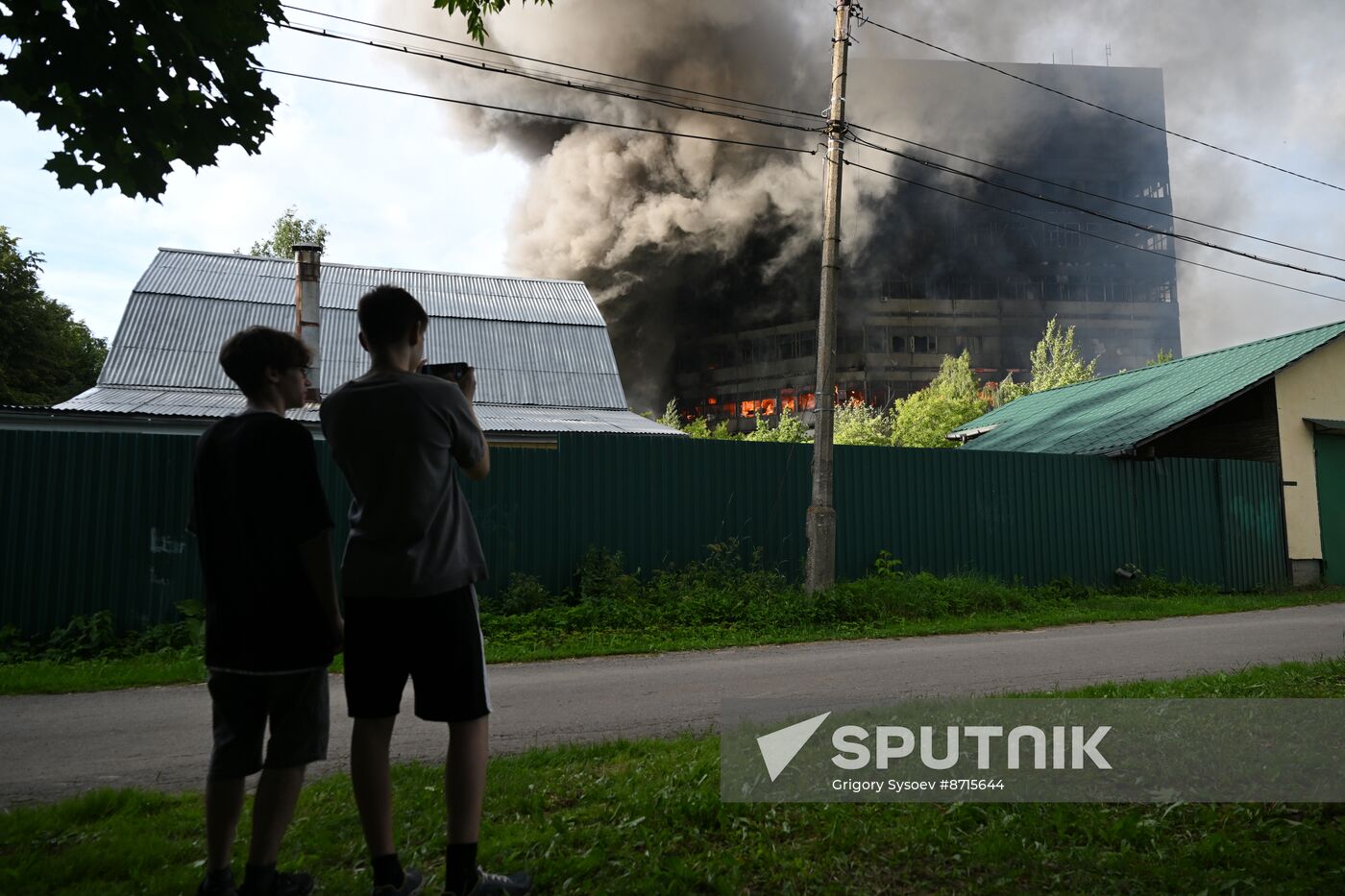 Russia Research Institute Fire