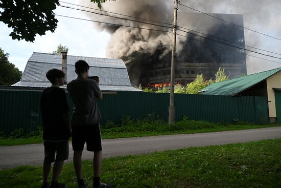 Russia Research Institute Fire