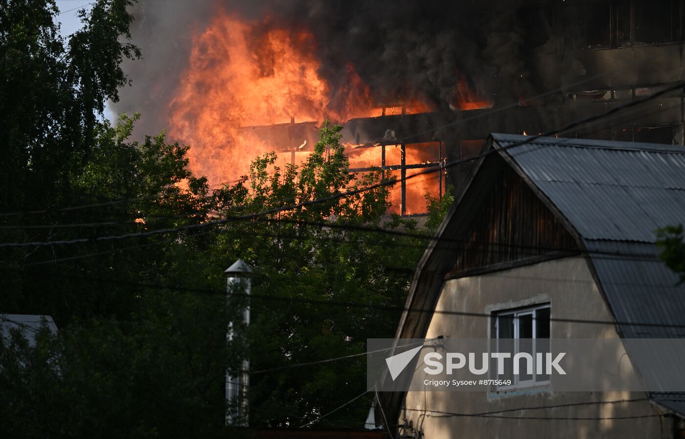 Russia Research Institute Fire