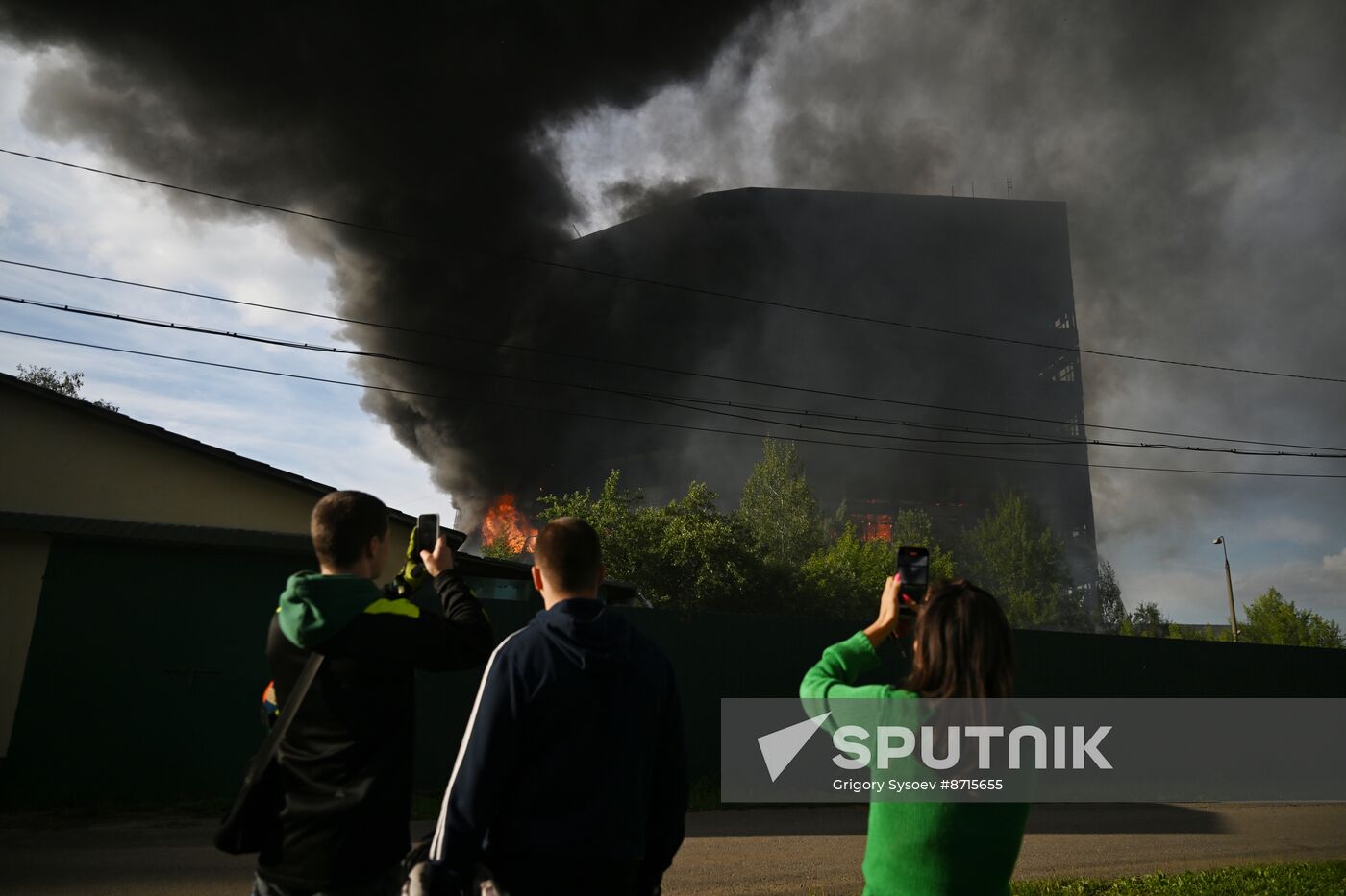 Russia Research Institute Fire