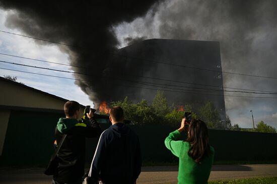 Russia Research Institute Fire