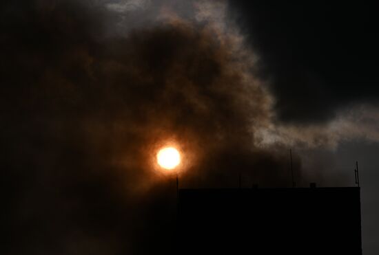 Russia Research Institute Fire