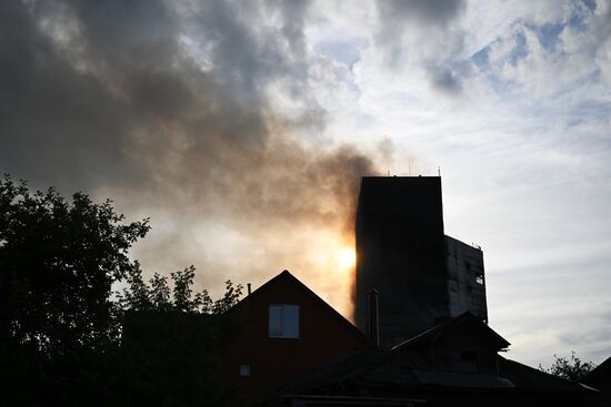 Russia Research Institute Fire