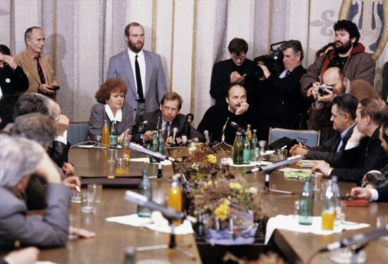 President of Czechoslovakia Vaclav Havel visits USSR