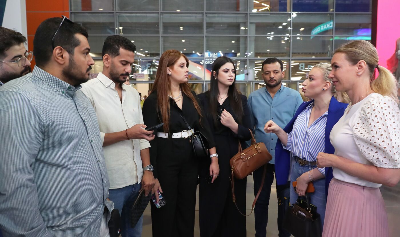 RUSSIA EXPO. Tour for Russia Today foreign journalists