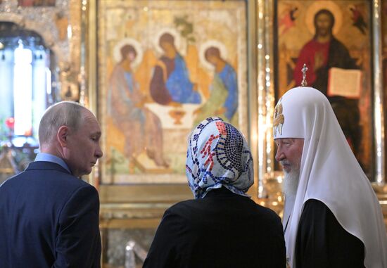 Russia Putin Trinity Sergius Lavra