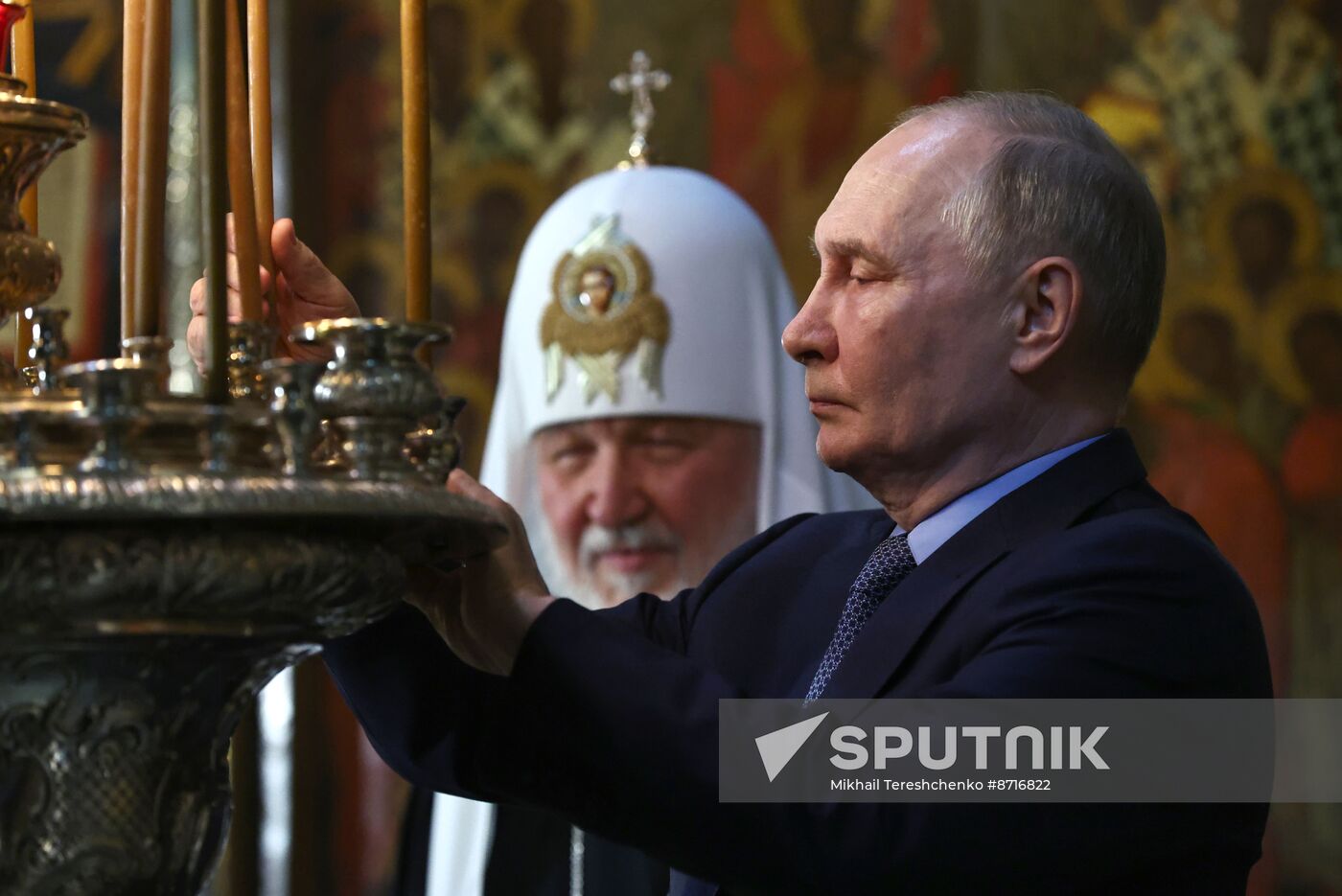 Russia Putin Trinity Sergius Lavra