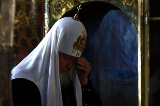 Russia Putin Trinity Sergius Lavra