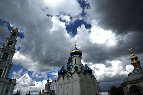Russia Putin Trinity Sergius Lavra