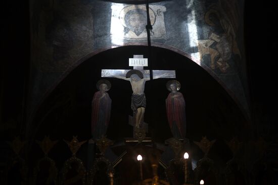 Russia Putin Trinity Sergius Lavra