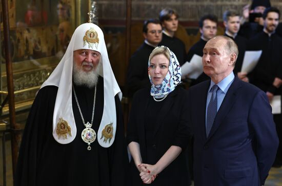 Russia Putin Trinity Sergius Lavra