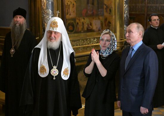 Russia Putin Trinity Sergius Lavra