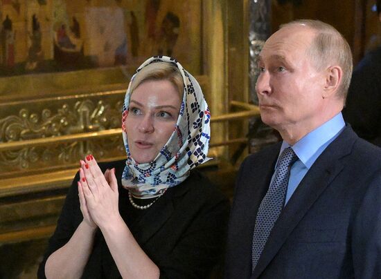 Russia Putin Trinity Sergius Lavra