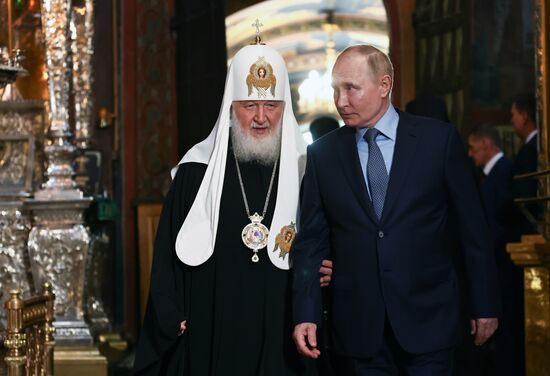 Russia Putin Trinity Sergius Lavra