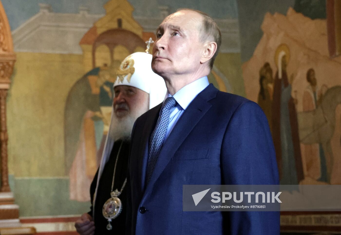 Russia Putin Trinity Sergius Lavra