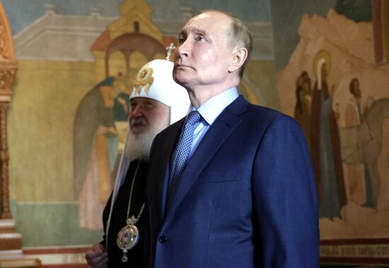 Russia Putin Trinity Sergius Lavra