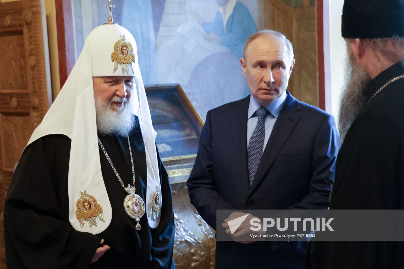 Russia Putin Trinity Sergius Lavra