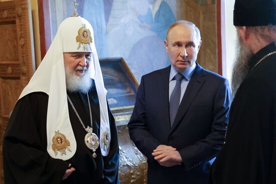 Russia Putin Trinity Sergius Lavra