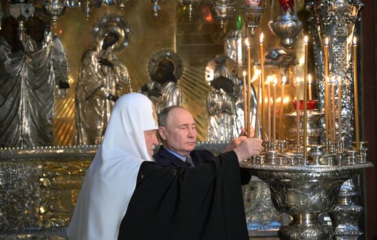 Russia Putin Trinity Sergius Lavra