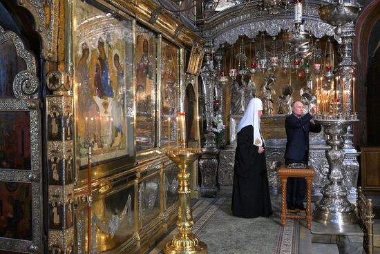 Russia Putin Trinity Sergius Lavra